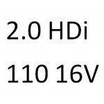 2.0 HDi 110 16V TB83 TD83 TX83 RHW 109 к.с. 2001-2005