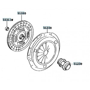 Комплект съединител Toyota Land Cruiser 3.0 TD J120 6 скорости