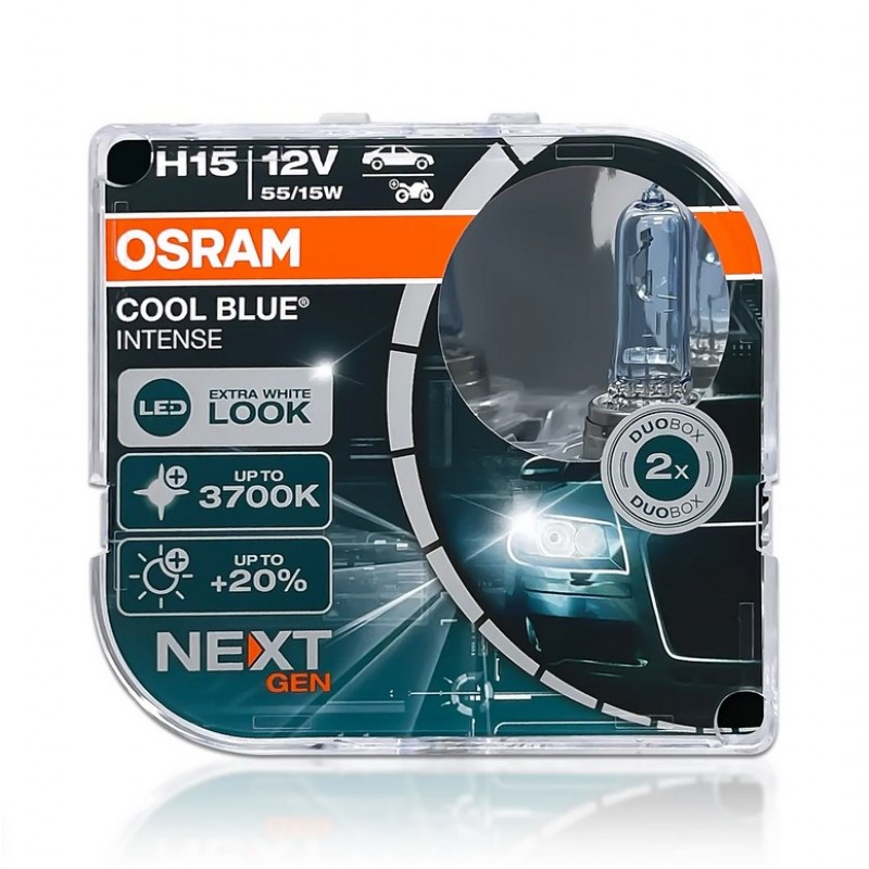 Крушки H15 Osram Cool Blue Intense Next Gen 64176 CBN-HCB